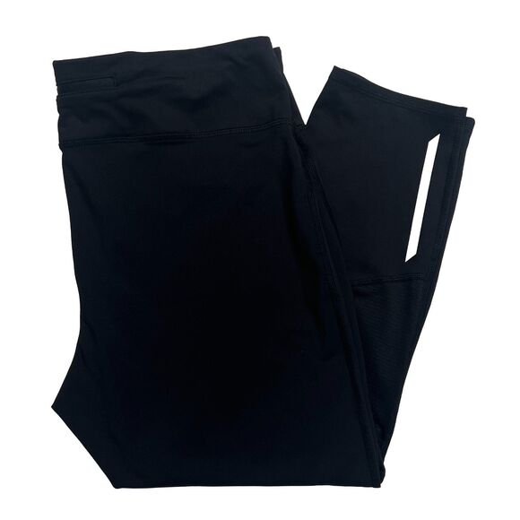 Old Navy Active Go-Dry Athletic Capri Leggings Black Women's XL - Picture 5 of 8
